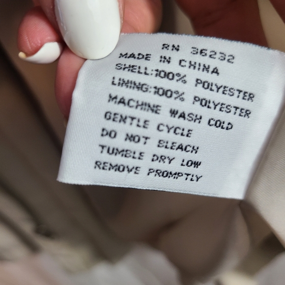 Talbots Petites Womens Minimalist Neutral Jacket With Hood - Picture 8 of 9